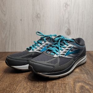 Women's Brooks Addiction 13 Grey/Blue  Running Shoes US 9.5 WIDE